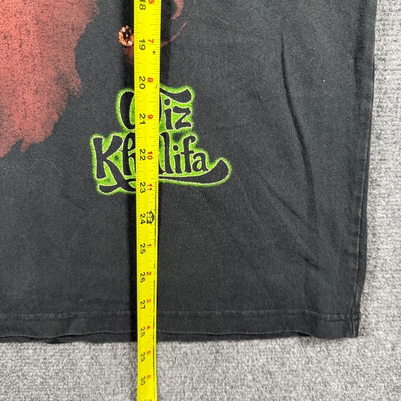 Y2K Wiz Khalifa Big Head Graphic T-shirt Black Mens Size Medium #1156 - Picture 7 of 8